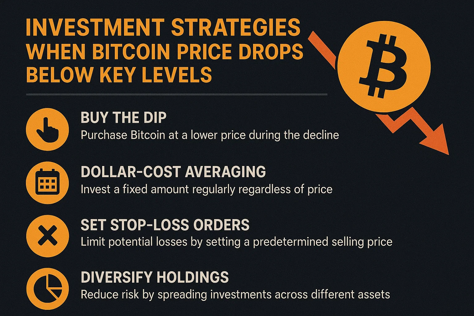 Investment Strategies When Bitcoin Price Drops Below Key Levels