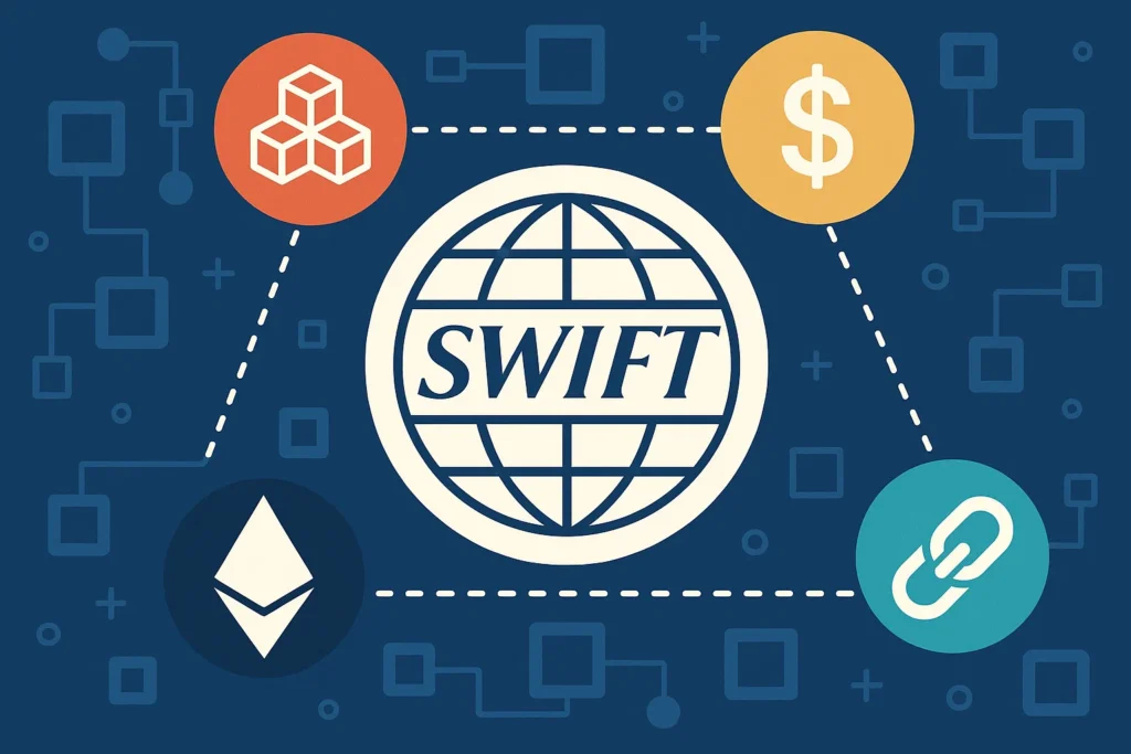 SWIFT blockchain stablecoins