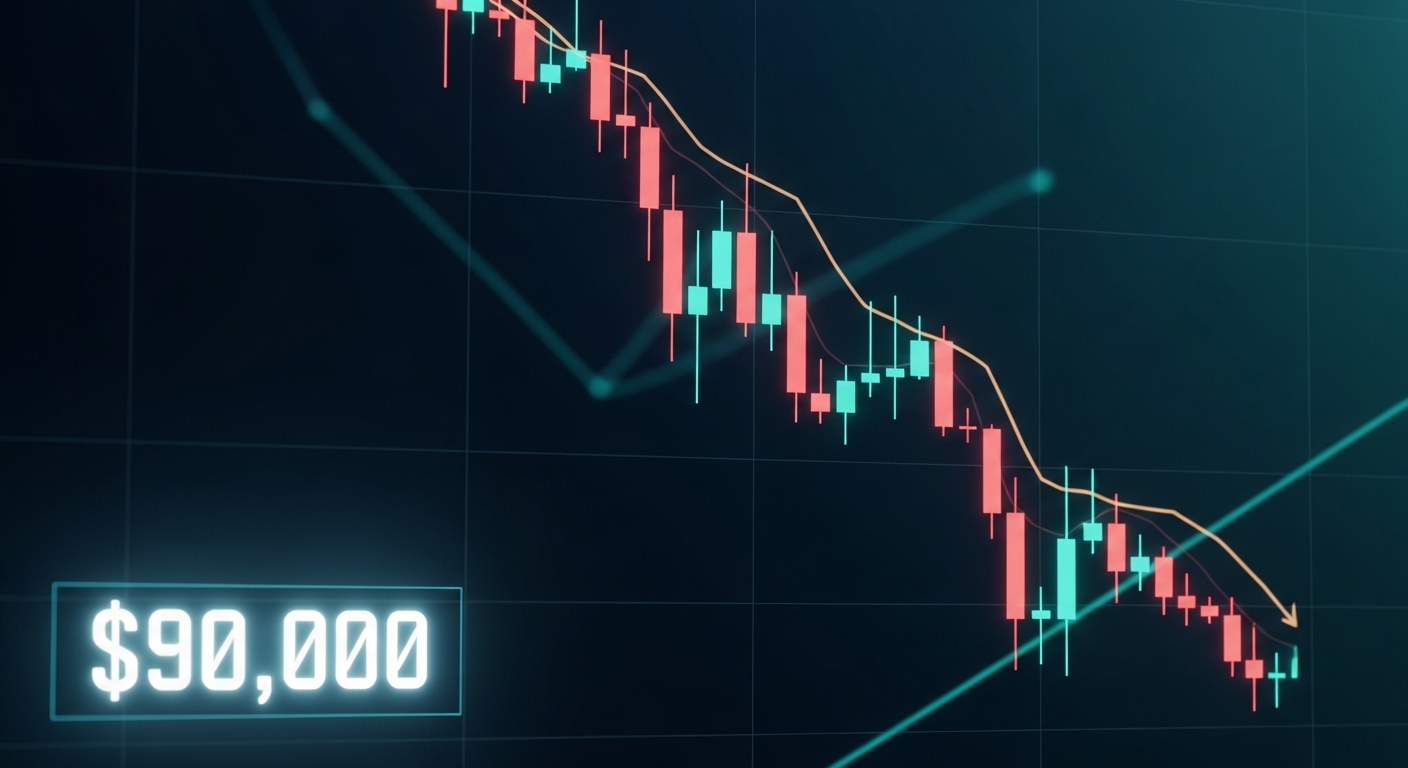 Bitcoin Pulls Back to $90,000 After Momentum Fades