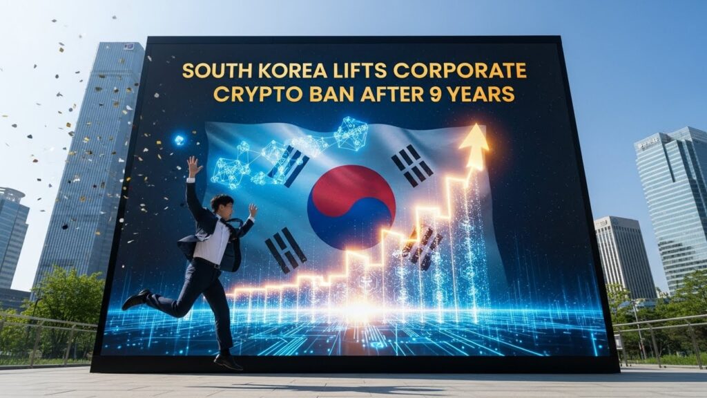 South Korea Lifts Corporate Crypto Ban After 9 Years (68 characters)