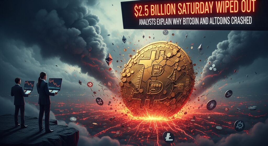 $2.5 Billion Saturday Wiped Out Analysts Explain Why Bitcoin and Altcoins Crashed
