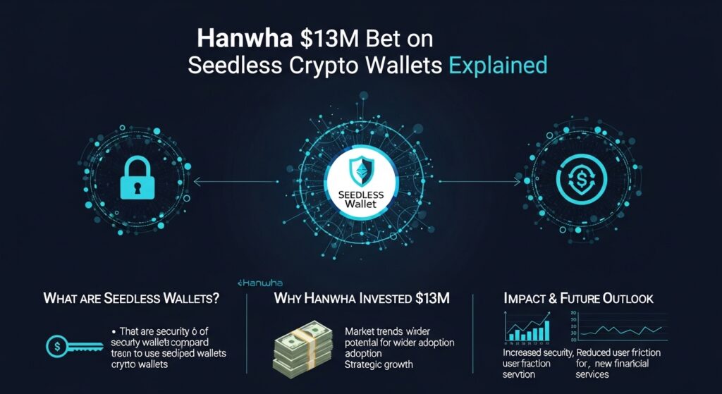 Hanwha $13M Bet on Seedless Crypto Wallets Explained