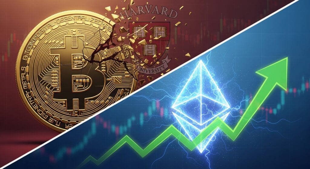 Harvard Cuts Bitcoin ETF Stake, Boosts Ethereum Exposure Harvard Cuts Bitcoin ETF Stake, Boosts Ethereum Exposure