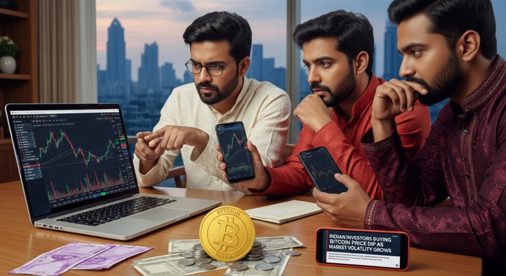 Indian Investors Buying Bitcoin Price Dip as Market Volatility Grows