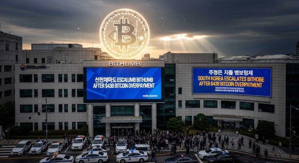South Korea Escalates Bithumb Probe After $43B Bitcoin Overpayment