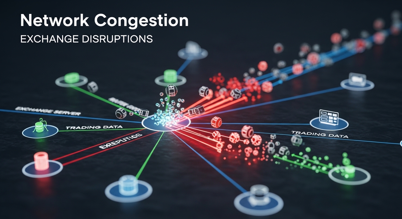 The Role of Network Congestion in Exchange Disruptions